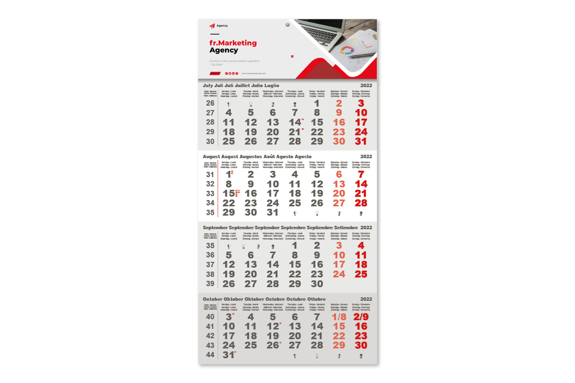 4-maand kalender Type Q -